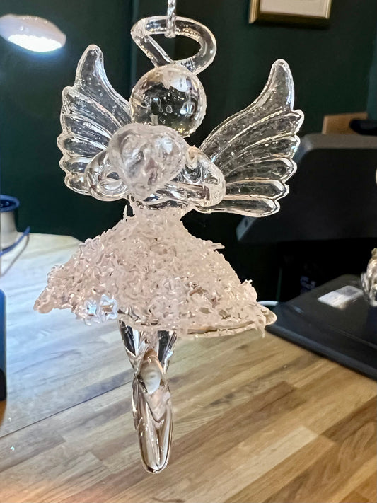 Glass ballerina angel