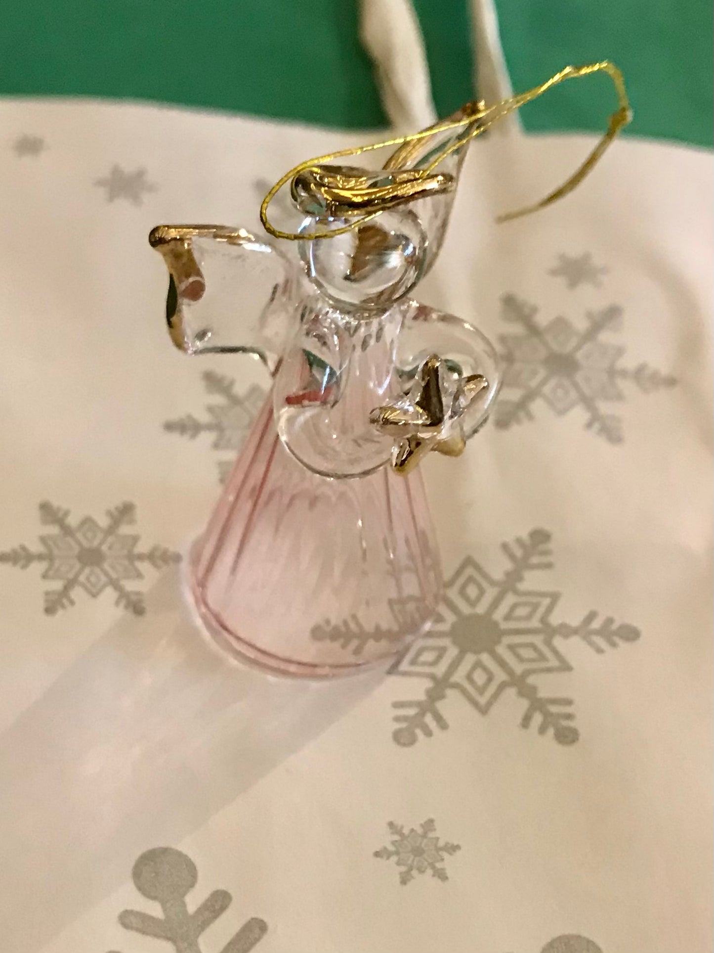 Pastel glass angel decoration, mix