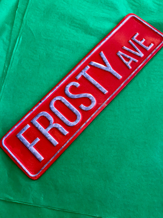 Frosty Ave. Sign