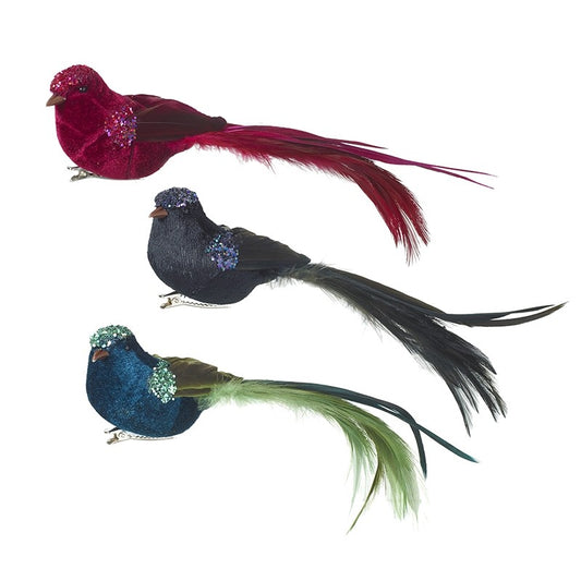 Feather Decorative Birds Mixed Colours