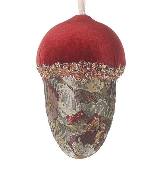 Hanging Red Velvet Patchwork Acorn ..