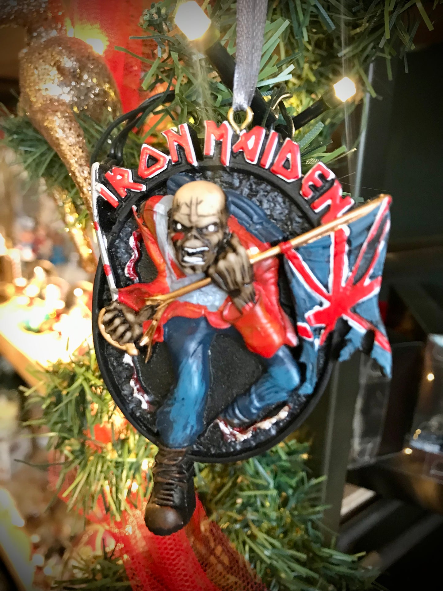 Iron Maiden hanging decoration