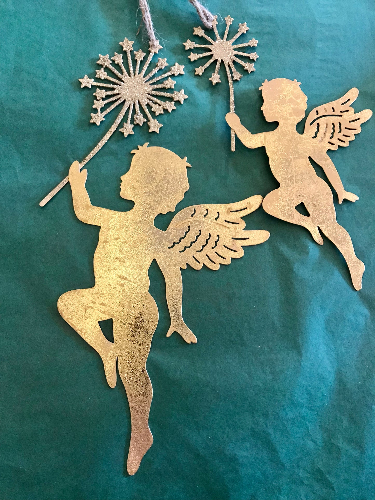 Gold Metal Fairy with Wand