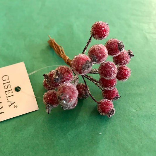 Frosted Holly Berry Bunch