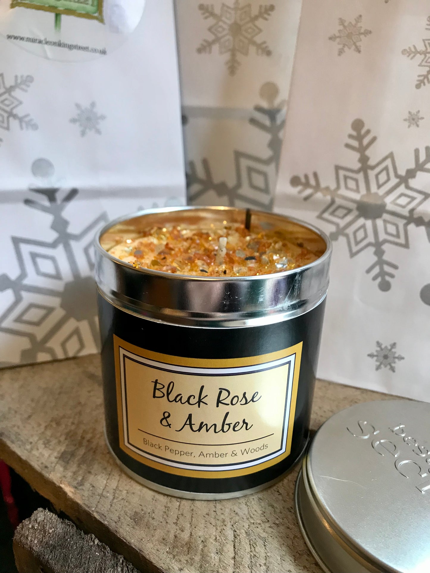 Black Rose and Amber candle