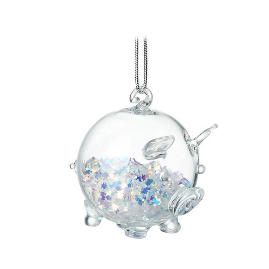 Glass Pig Bauble